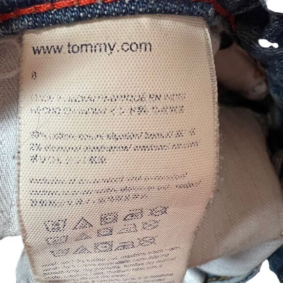 Tommy relaxed mom style size 8 boyfriend cut denim capris - Picture 12 of 16